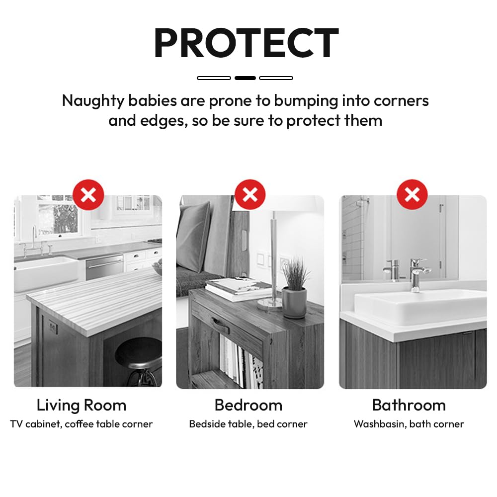 Transparent Baby Corner Protector Corner (Pack Of 4)